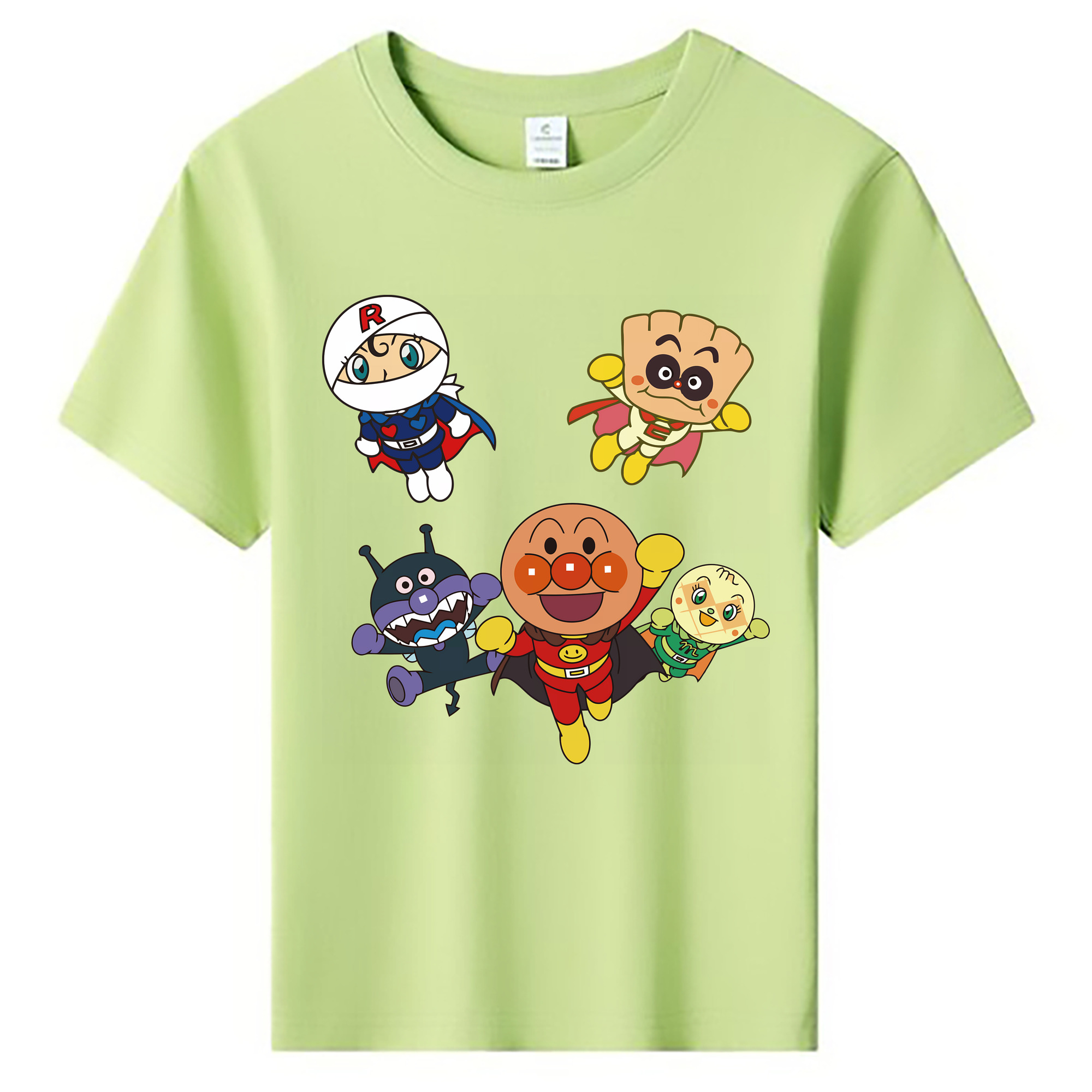 （画像用） アンパンマン Anpanman 綿100％キッズTシャツ（フロントプリント）